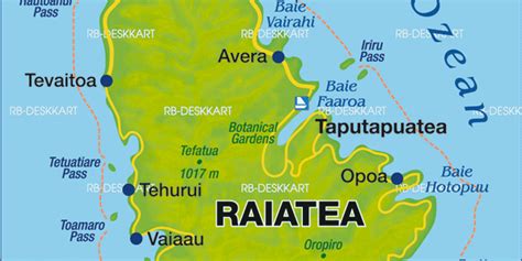 Map of Raiatea (Island in French Polynesia) | Welt-Atlas.de