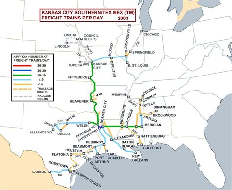 Kansas City Southern Railroad Map - Map Of Stoney Lake