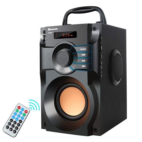 TOPROAD A100 Portable Bluetooth Speaker Wireless Stereo Bass Subwoofer ...