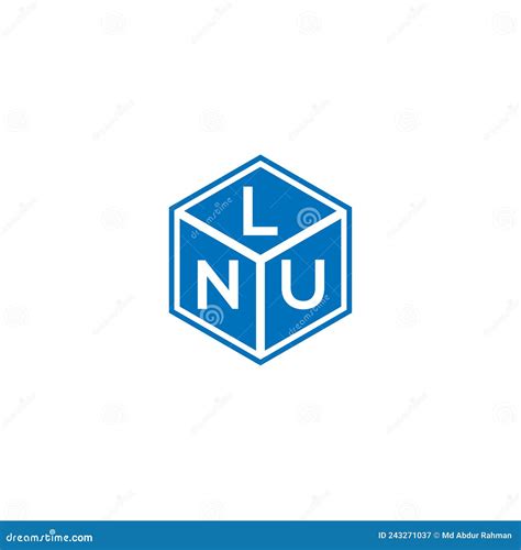 LNU Letter Logo Design on Black Background. LNU Creative Initials ...