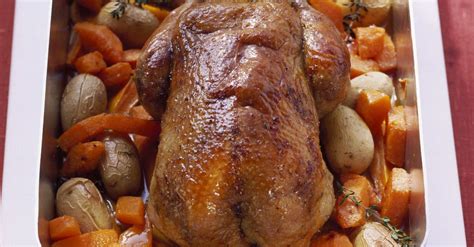 Roast Wild Duck with Vegetables Recipe | EatSmarter