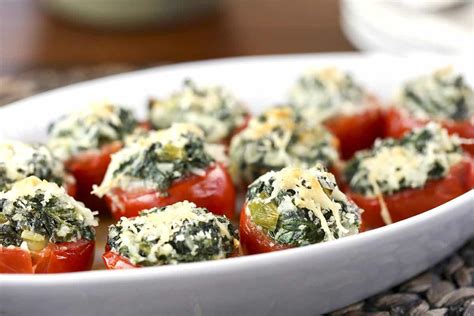 Spinach Stuffed Tomatoes - Life, Love, and Good Food