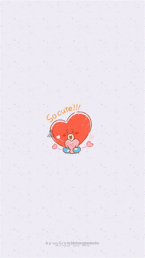 Tata Wallpaper / Credits to Twitter/ BTSBangtanLocks © #BT21 Bts ...