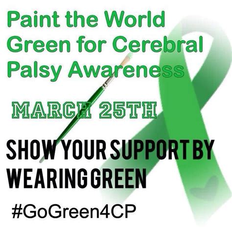 Wear Green For Cerebral Palsy Awareness - No Holding Back