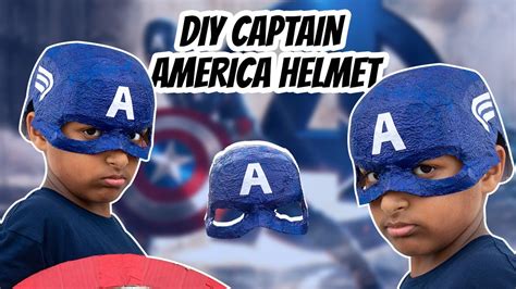 DIY Captain America Helmet Mask | How To Make The Captain America ...