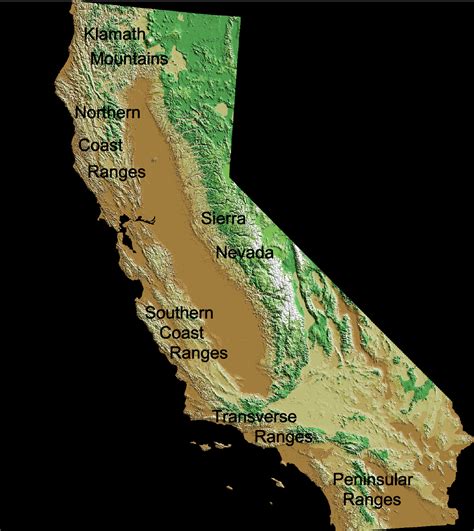 california mountains - Google Search | California coast, California map ...