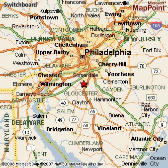 Sewell, New Jersey Area Map & More