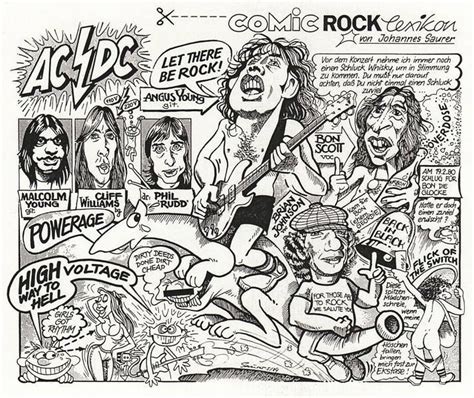 AC/DC cartoons | Acdc drawing, Acdc, Cartoon art