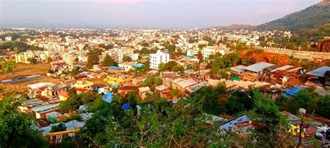 Satara City aerial view-1 stock photo. Image of colonies - 263648864