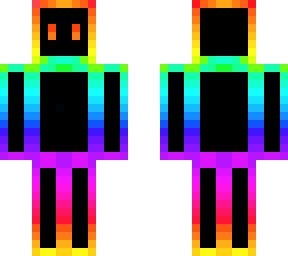 Colorful Rainbow LED Skin | Minecraft Skin