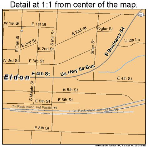 Eldon Missouri Street Map 2921484