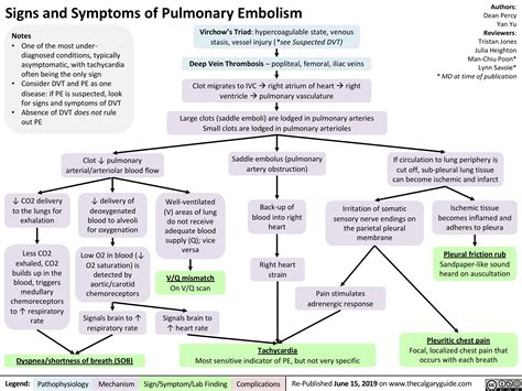 Signs and Symptoms of Pulmonary Embolism | Calgary Guide