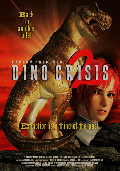 "Dino Crisis 2" movie-style poster based on Roger Corman's "Carnosaur 2 ...