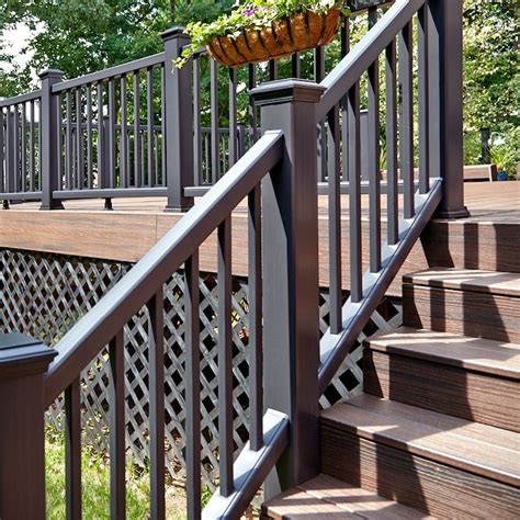 Trex Charcoal Black Composite Deck Railing Kit (Assembled: 5.625-ft x 3 ...