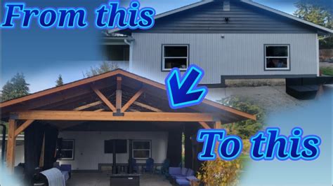 DIY Patio Roof Build - Start to Finish in 10mins - YouTube