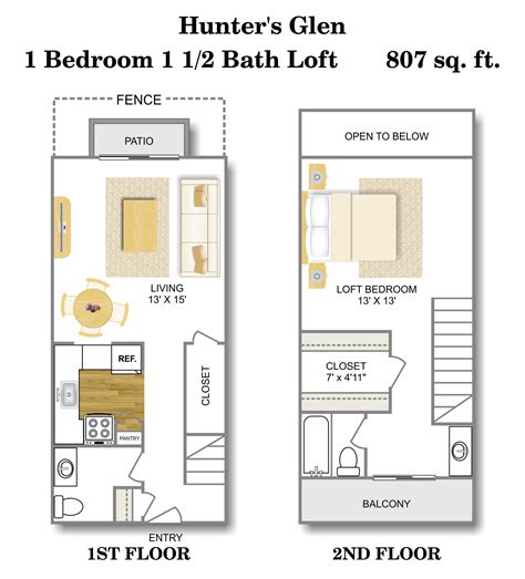 2 Bedroom Loft Apartment Floor Plans | Viewfloor.co