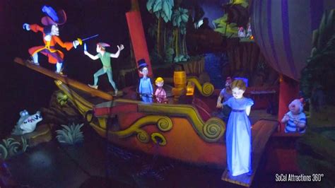 [Extreme Low Light] Peter Pan's Ride with NEW Effects - Disneyland 2015 ...