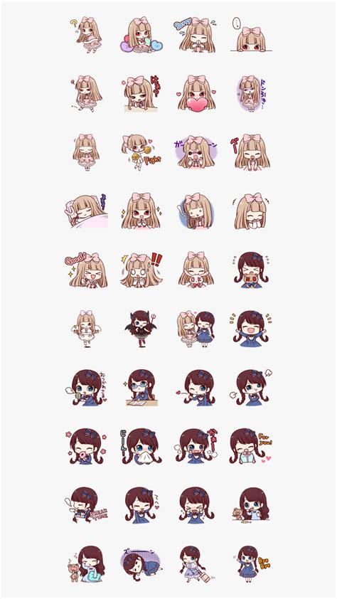 Printable Anime Chibi Stickers, Hd Png Download , Png - Kawaii Cute ...