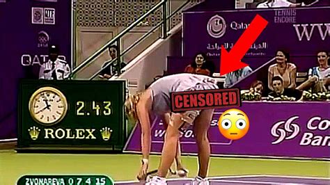 30 INAPPROPRIATE TENNIS MOMENTS SHOWN ON LIVE TV - YouTube