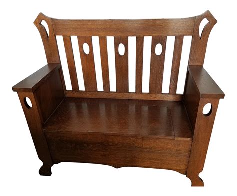 Antique Wood Bench Seat on Chairish.com | Wood bench seat, How to ...