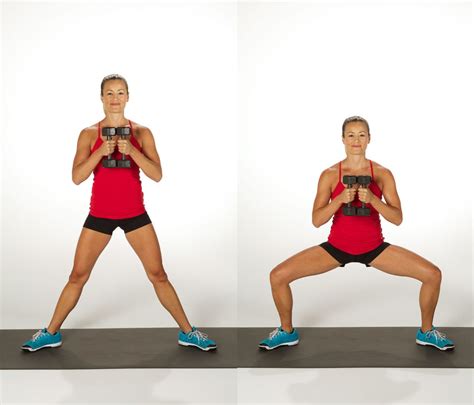 How to Do a Dumbbell Sumo Squat | POPSUGAR Fitness