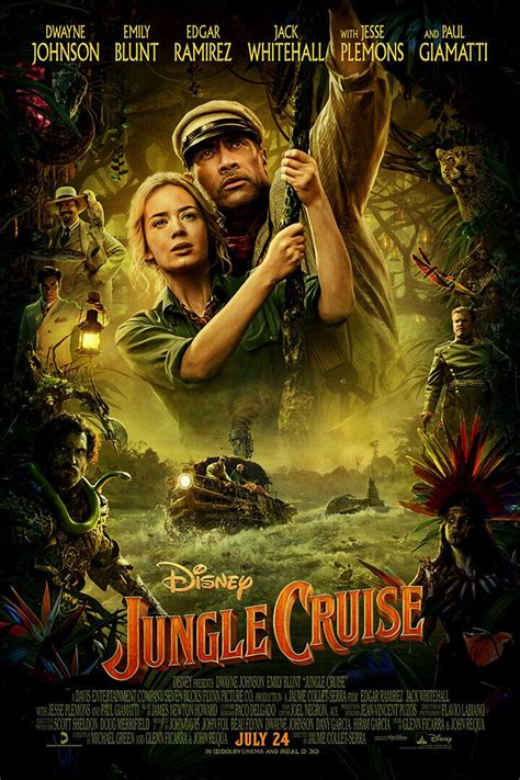 Jungle Cruise Action Adventure Movie Print Wall Art Home Decor - POSTER ...