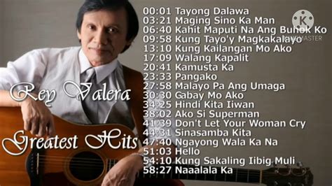 Greatest Hits Song by Rey Valera. Pinoy Hits Song. - YouTube