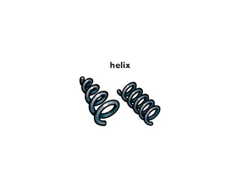 helix noun - Definition, pictures, pronunciation and usage notes ...