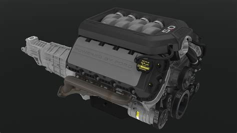 3D model Ford Mustang 2011 Coyote engine VR / AR / low-poly | CGTrader