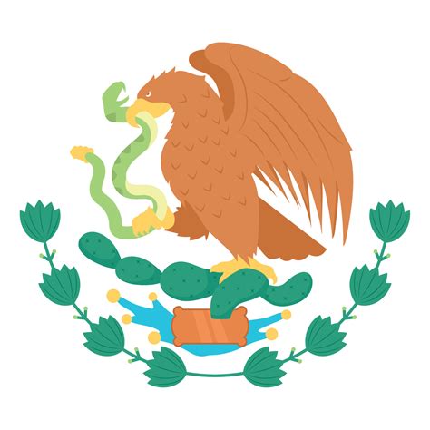 escudo de armas de méxico 10853952 Vector en Vecteezy