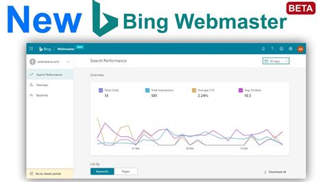 Bing webmaster tool beta version new feature and new update || add ...