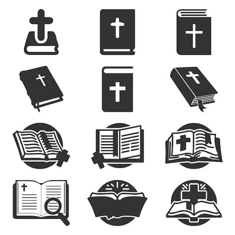 Premium Vector | Vector holy bible icon design