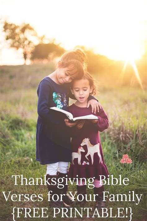 A Wise Woman Builds Her Home: Thanksgiving Bible Verses for Your Family ...