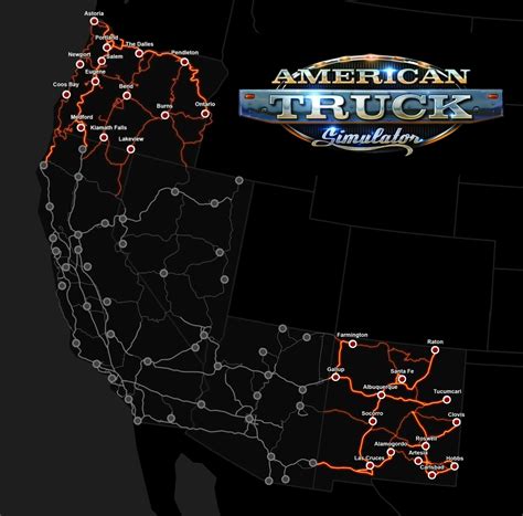 American Truck Simulator Full Map - Large World Map