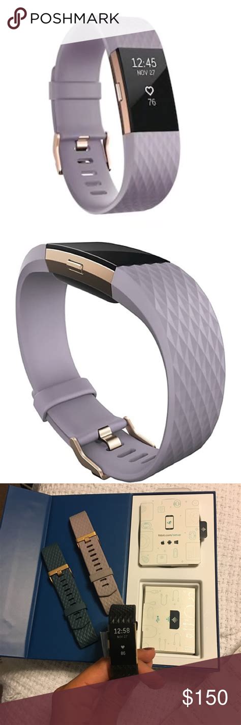 Fitbit Charge 2 Rose Gold Edition size S band | Fitbit accessories ...