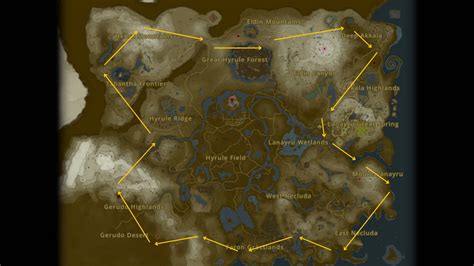 Zelda: Tears of the Kingdom dragon locations and paths