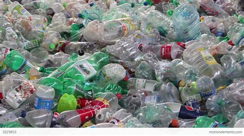 Recycling - Plastic Bottles At Recycling Center 5 Stock video footage ...