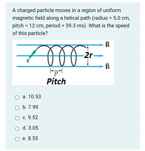 Solved A charged particle moves in a region of uniform | Chegg.com