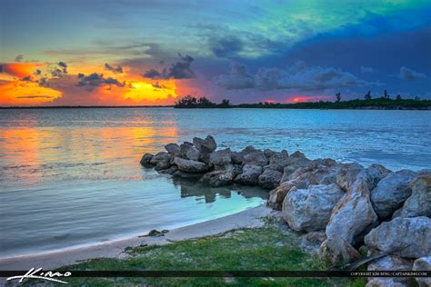 Sebastian Inlet State Park Sunset Melbourne Beach | HDR Photography by ...