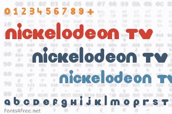 Nickelodeon TV Font Download - Fonts4Free