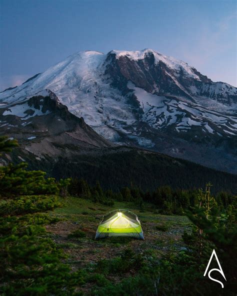 Camping at Mount Rainier Mt Rainier National Park - Etsy