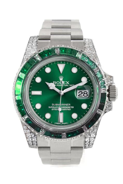 Custom Diamond Rolex Submariner Mens Watch 116610LN 116610 | WatchGuyNYC