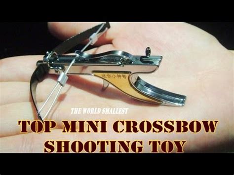 Top Mini Crossbow Made by full Stainless Steel Shooting Targets - YouTube