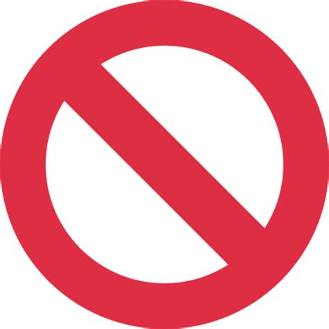 "no entry sign" Emoji - Download for free – Iconduck