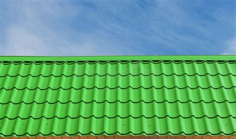 Green roof tiles. stock photo. Image of outside, abstract - 40887130