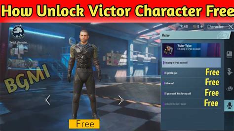 How To Unlock Victor Character Free In Bgmi/Pubg|How To Get Victor ...