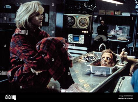 RE-ANIMATOR, Barbara Crampton, David Gale, 1985 Stock Photo - Alamy