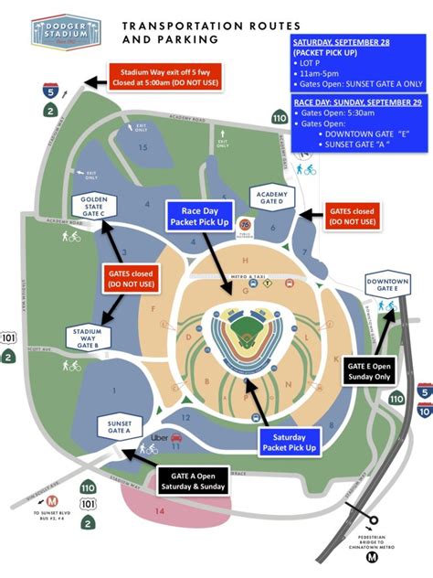 Dodgers Parking Map 2019