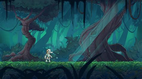 2D Platform Game Location Forest | 2d game background, Pixel art games ...