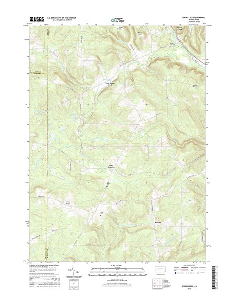 MyTopo Spring Creek, Pennsylvania USGS Quad Topo Map